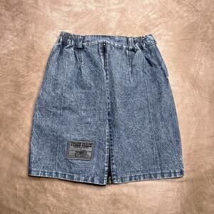 Y2K Stage Coach Blue Jeans Convertible Denim Skirt Skort Wide Leg Shorts Skater